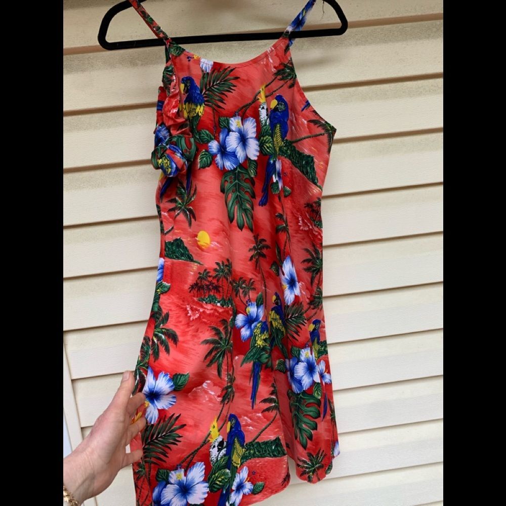 Creations tropical theme dress with hair tie, Large